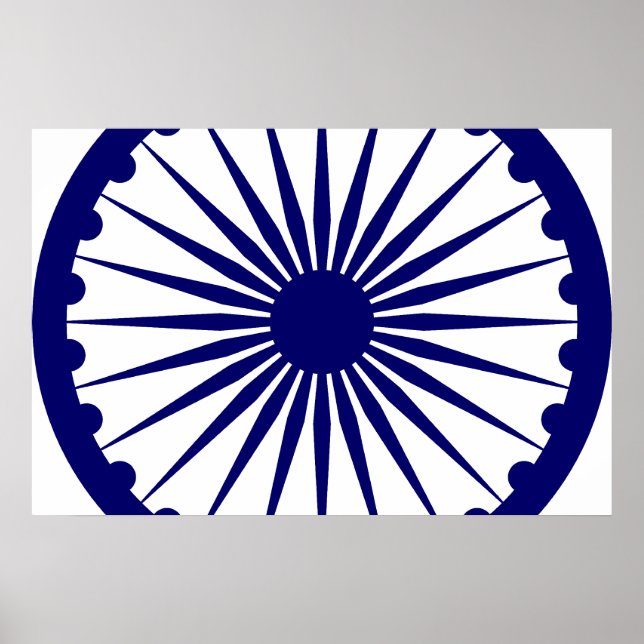 Ashoka Chakra, India flag Poster (Front)