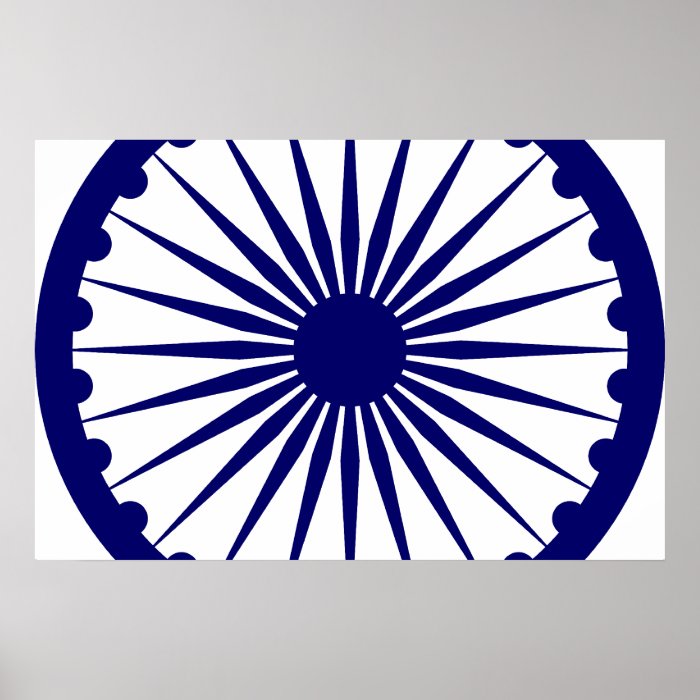 Ashoka Chakra, India flag Poster