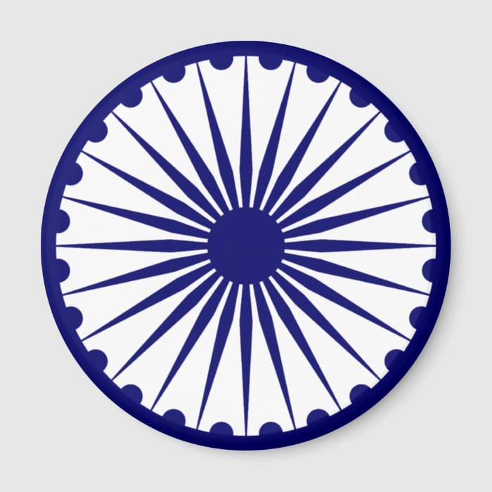 Ashoka Chakra, India flag Refrigerator Magnet