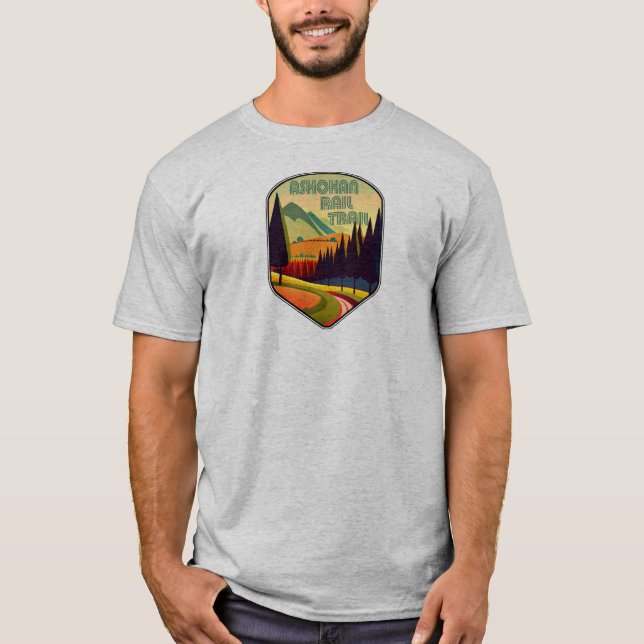 Ashokan Rail Trail New York Colors T-Shirt (Front)