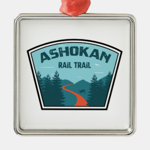 Ashokan Rail Trail New York Metal Ornament
