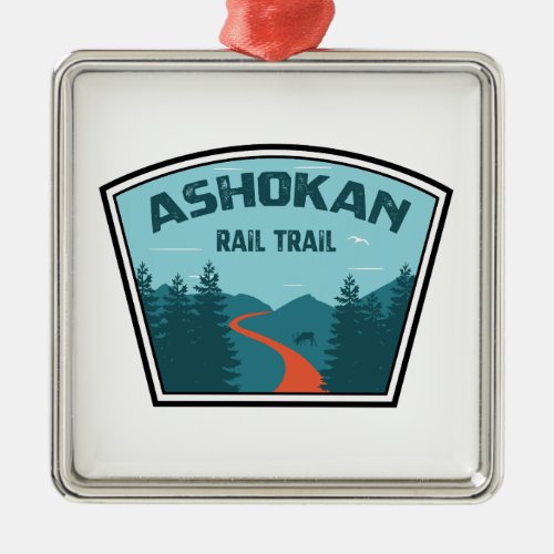 Ashokan Rail Trail New York Metal Ornament
