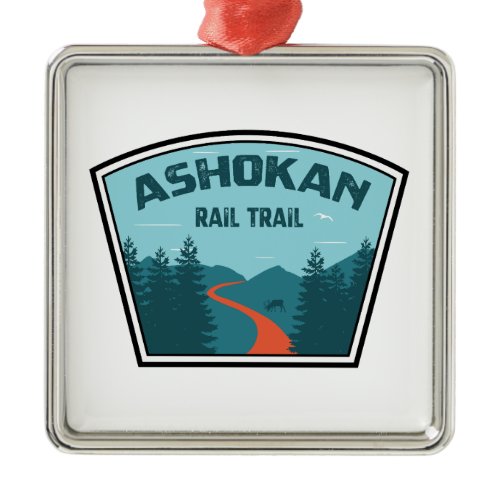 Ashokan Rail Trail New York Metal Ornament