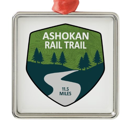 Ashokan Rail Trail New York Metal Ornament