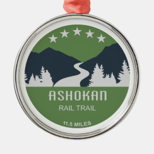 Ashokan Rail Trail New York Metal Ornament