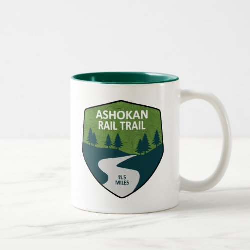 Ashokan Rail Trail New York Two_Tone Coffee Mug