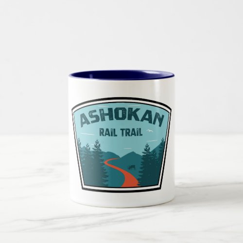 Ashokan Rail Trail New York Two_Tone Coffee Mug