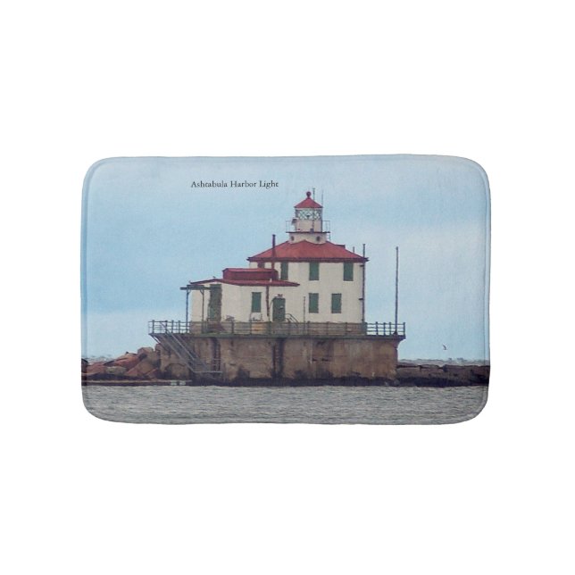 Ashtabula Harbor Light bathmat (Front)