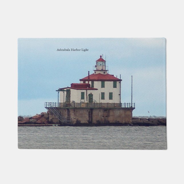 Ashtabula Harbor Light door mat (Front)