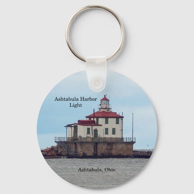 Ashtabula Harbor Light key chain (Front)