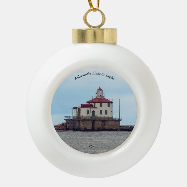 Ashtabula Harbor Light ornament (Front)