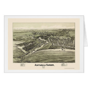 Ashtabula Harbor, OH Panoramic Map - 1896