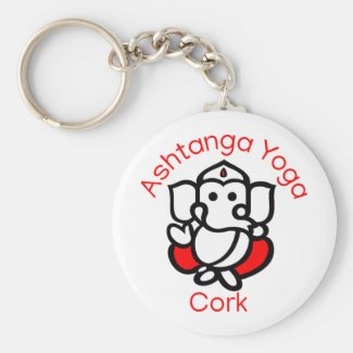 Ashtanga Yoga Cork Key Chain