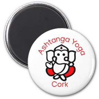 Ashtanga Yoga Cork Magnet