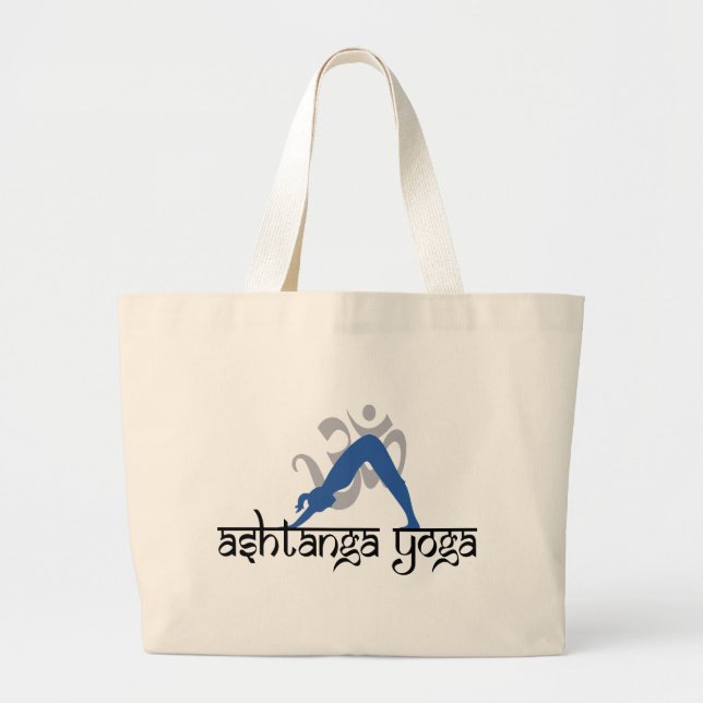 Ashtanga Yoga Gift Large Tote Bag (Front)