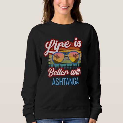 Ashtanga Yoga Vintage Sunset Ashtanga Teacher Begi Sweatshirt