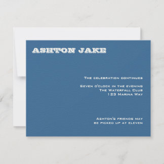 Ashton Bar Mitzvah RSVP Invitation