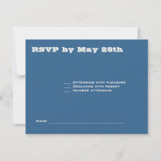 Ashton Bar Mitzvah Wedding RSVP 369 Card