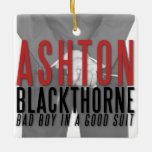 Ashton Blackthorne - Owned By Ashton Ornament at Zazzle