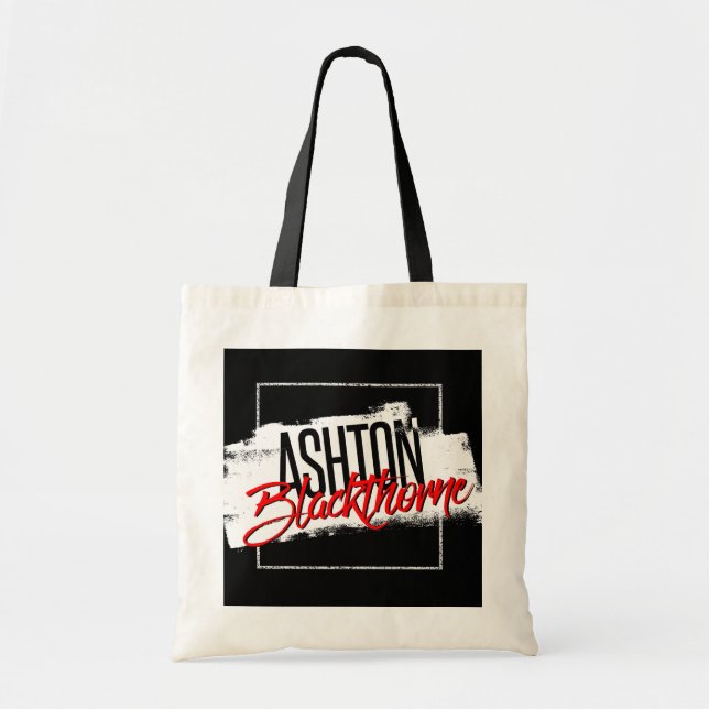 Ashton Blackthorne Signature Tote Bag! (Front)