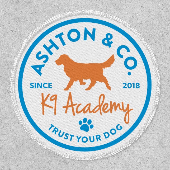 Ashton & Co. K9 Academy 2c Logo Patch (Front)