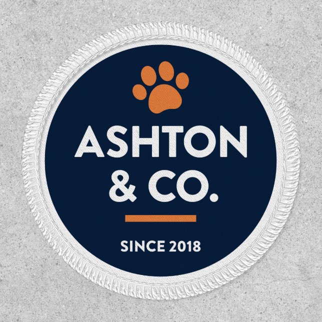 Ashton & Co. K9 Academy 2c Paw Dark Patch (Front)