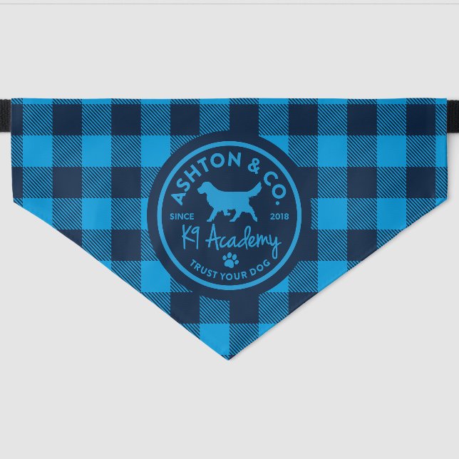 Ashton & Co. K9 Academy Circle Pet Bandana Collar (Front)