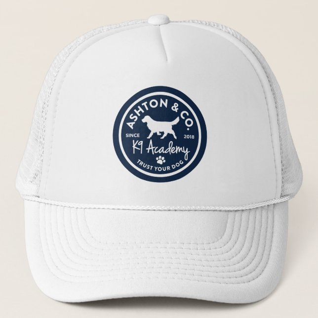 Ashton & Co. K9 Academy Circle Trucker Hat (Front)