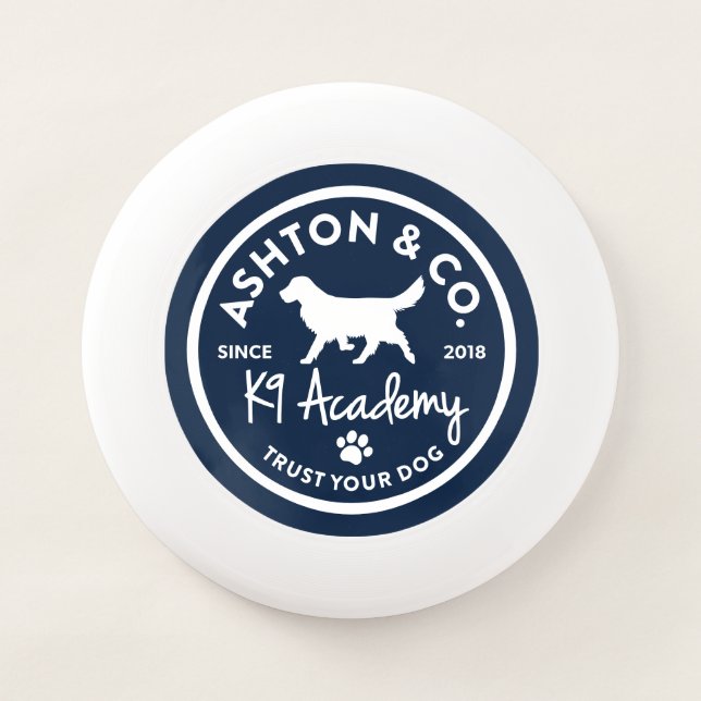 Ashton & Co. K9 Academy Circle Wham-O Frisbee (Front)