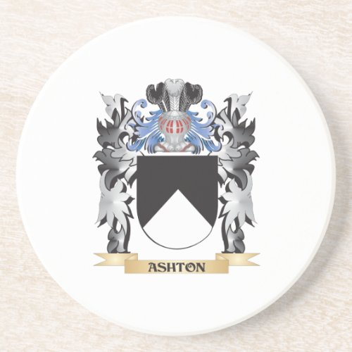Ashton Coat of Arms _ Family Crest Coaster