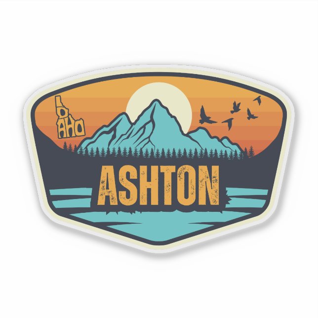 Ashton, Idaho Sticker (Front)