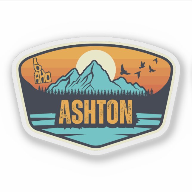 Ashton, Idaho Sticker (Front)