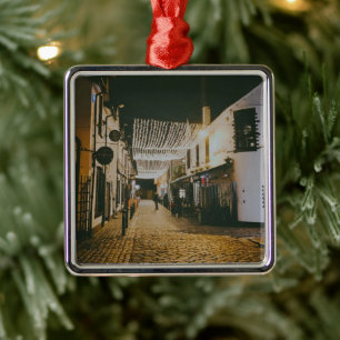 Ashton Lane, Glasgow, Scotland Metal Ornament