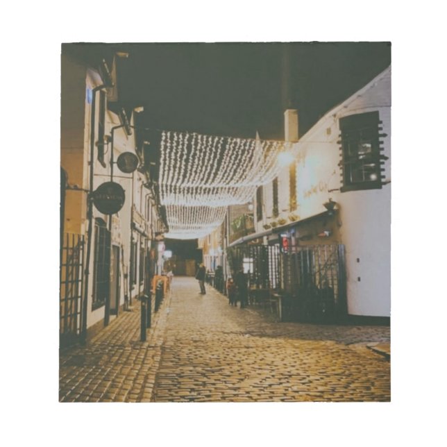 Ashton Lane, Glasgow, Scotland Notepad (Front)