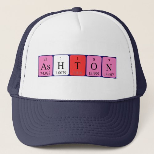 Ashton periodic table name hat