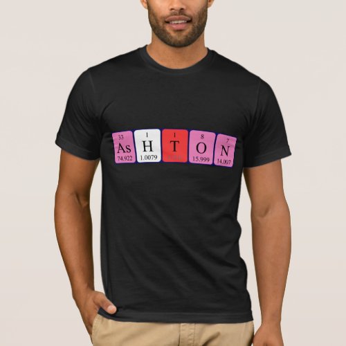 Ashton periodic table name shirt