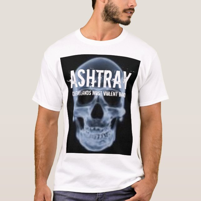 ASHTRAY "blue skull" T-Shirt (Front)