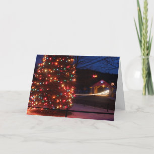Ashuelot Covered Bridge Holiday Display Winchester Card