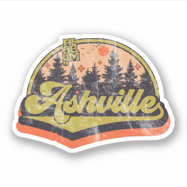 Ashville, Alabama Sticker (Front)