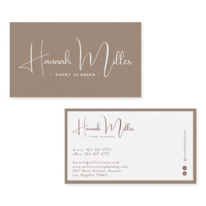 Ashwood | Modern Elegant Minimalist  Business Card