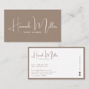 Ashwood   Modern Elegant Minimalist  Business Card
