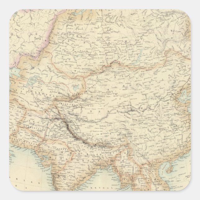 Asia 10 square sticker (Front)