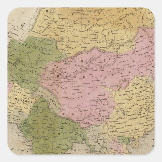 Asia 12 square sticker (Front)