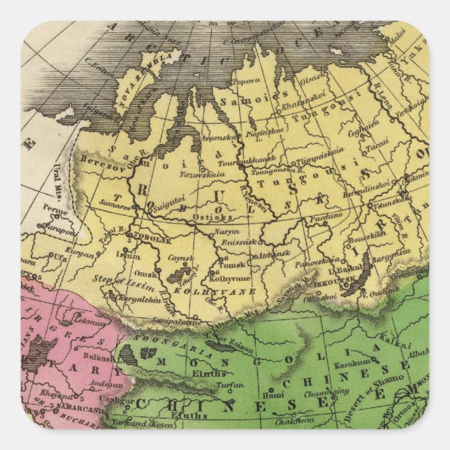 Asia 12 square sticker (Front)