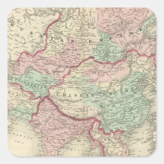 Asia 19 square sticker (Front)