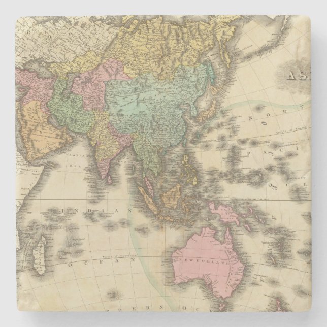 Asia 39 stone coaster (Front)