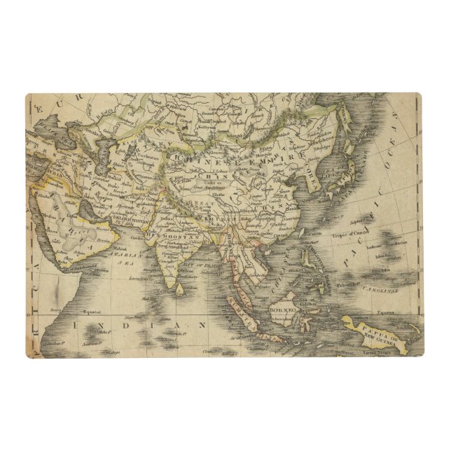 Asia 3 placemat (Front)