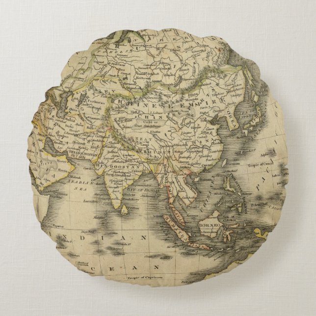 Asia 3 round pillow (Front)