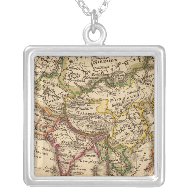 Asia 3 silver plated necklace (Front)