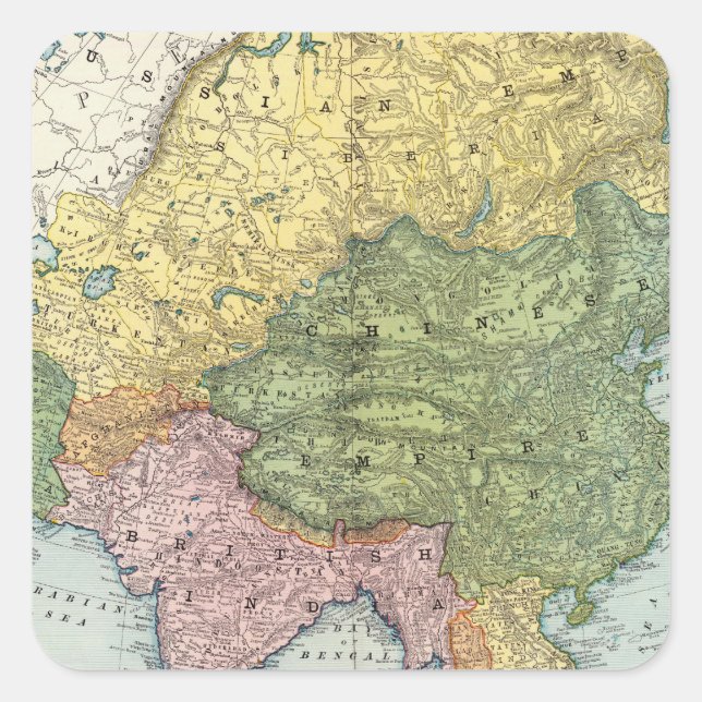 Asia 44 square sticker (Front)